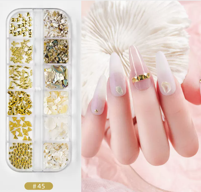 Hot Recommended Nail Art Accessories DIY Sequins and Diamonds (45)