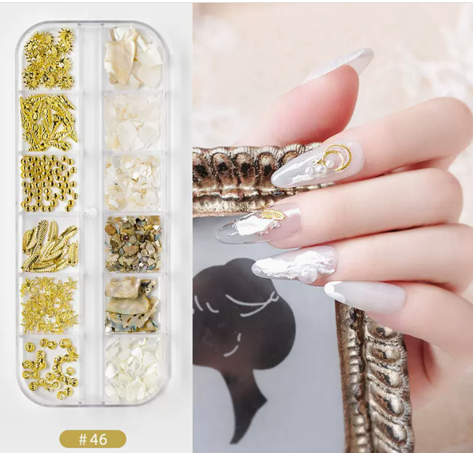 Hot Recommended Nail Art Accessories DIY Sequins and Diamonds (46)