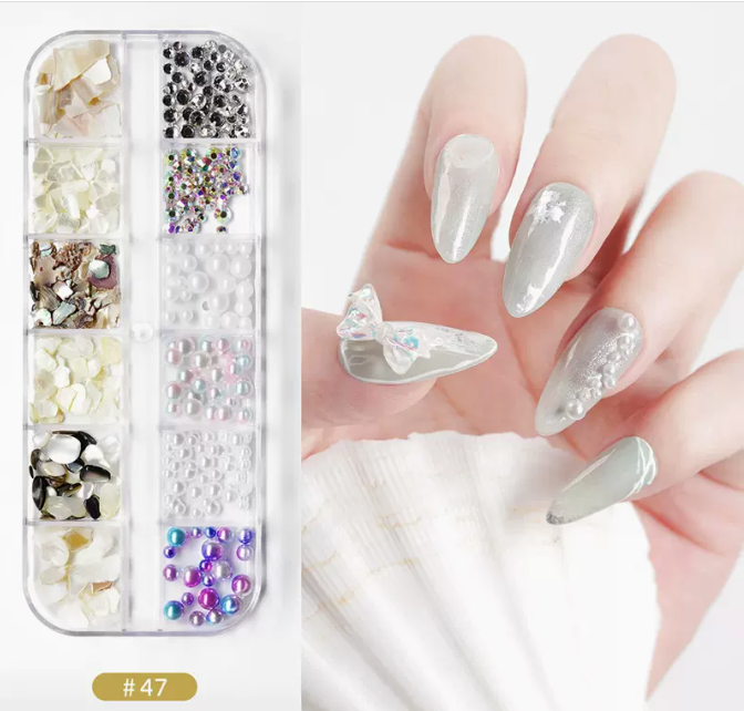 Hot Recommended Nail Art Accessories DIY Sequins and Diamonds (47)