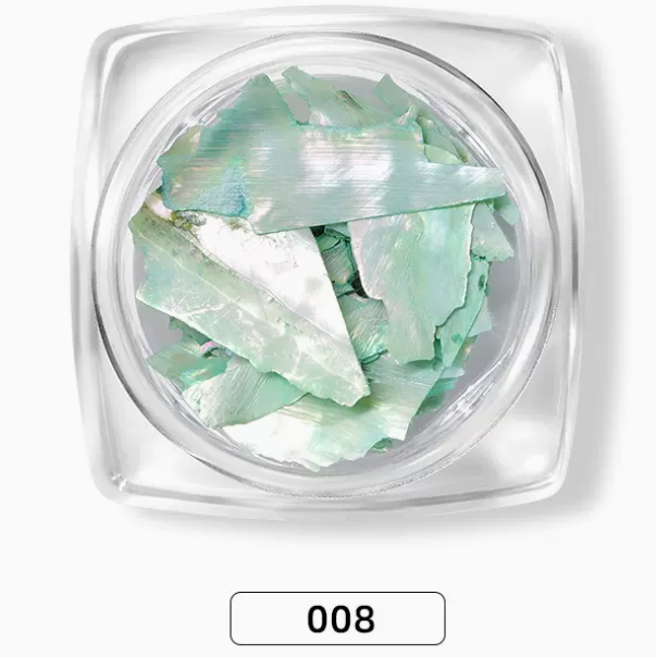 熱推美甲飾品 天然幻彩高亮貝殼片（008）