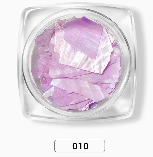 熱推美甲飾品 天然幻彩高亮貝殼片（010）