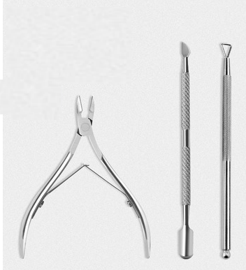 New manicure tools (steel nail remover, dead skin trimmer, three-piece set)