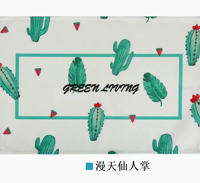 New manicure tools linen hand pillow cushion sky full of cactus