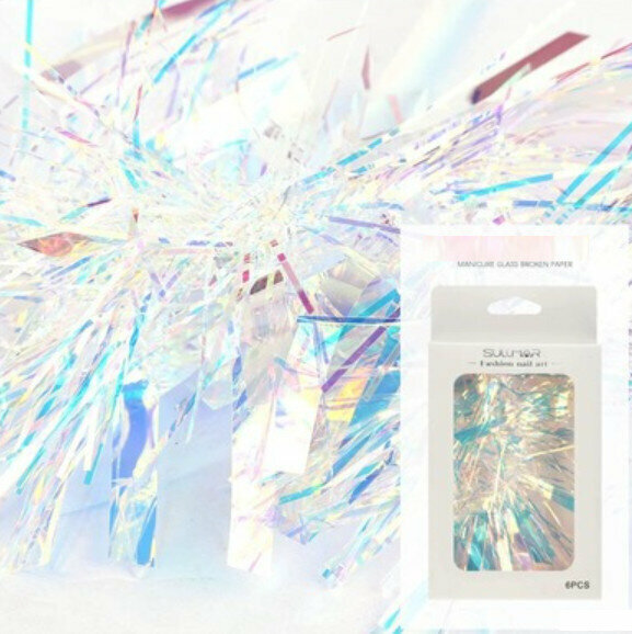 熱推指甲亮片貼紙【極光玻璃紙-4#】