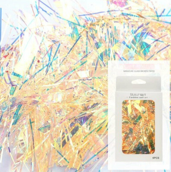 Hotly recommended nail glitter stickers [Aurora Cellophane-6#]