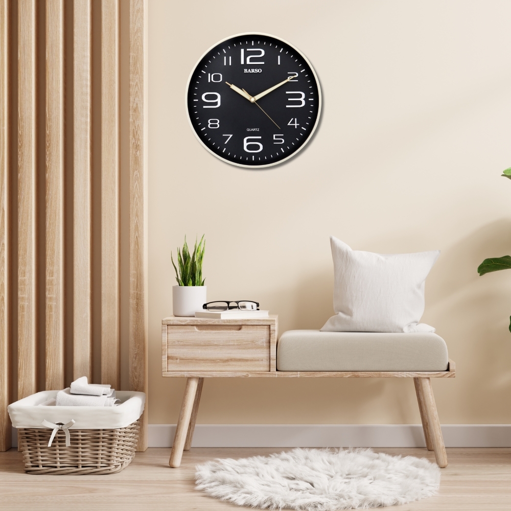 【BARSO】BS-810 超清晰 立體大字 居家 辦公室 時鐘 掛鐘 台製