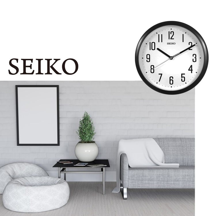 (預購)【SEIKO日本精工】 QHA005 極簡 簡約 文青風 數字指針 壁掛鐘 時鐘