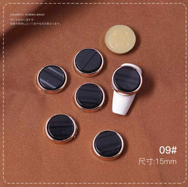 Hot Recommended Nail Art Accessories Retro Small Fragrance Buttons 09# (pack of 5)