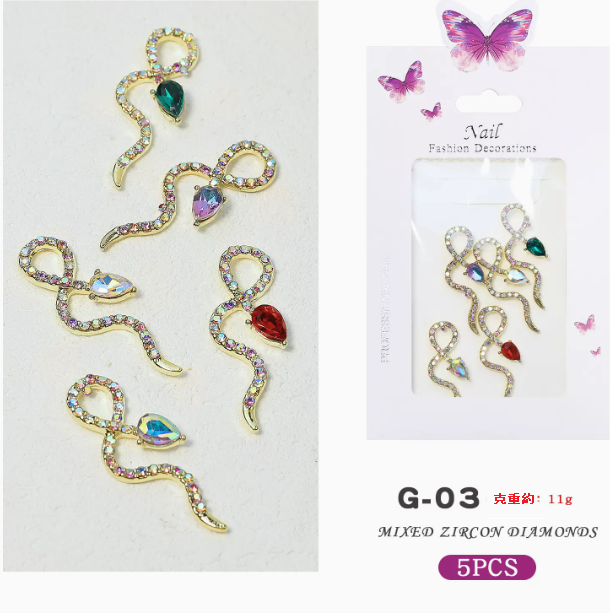 Hot Recommended Nail Art Accessories Alloy Decorative Diamonds Mixed (03)