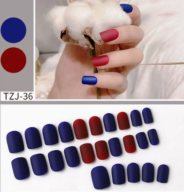 熱推美甲 流行穿戴甲片TZJ-36#（24片裝）