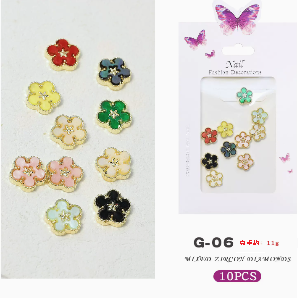 Hot Recommended Nail Art Accessories Alloy Decorative Diamonds Mixed (06)