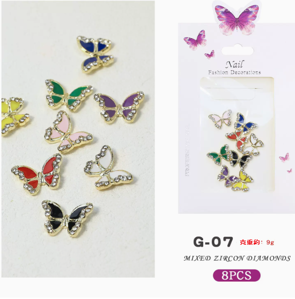 Hot Recommended Nail Art Accessories Alloy Decorative Diamonds Mixed (07)