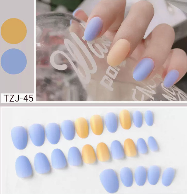 熱推美甲  流行穿戴甲片TZJ-45#（24片裝）