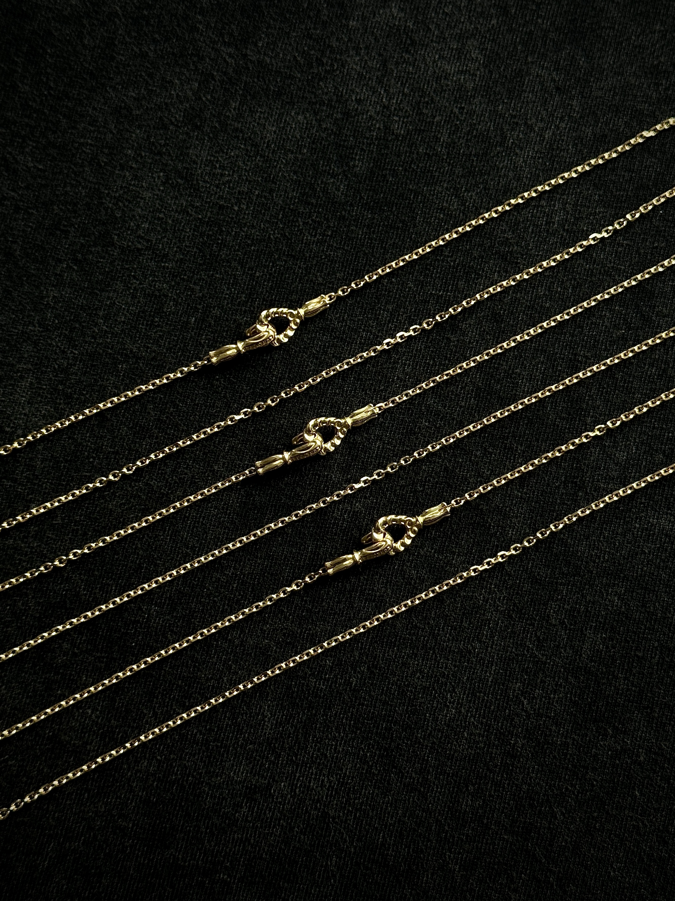 LO 18k Hook chain vinavast limited square chain necklace