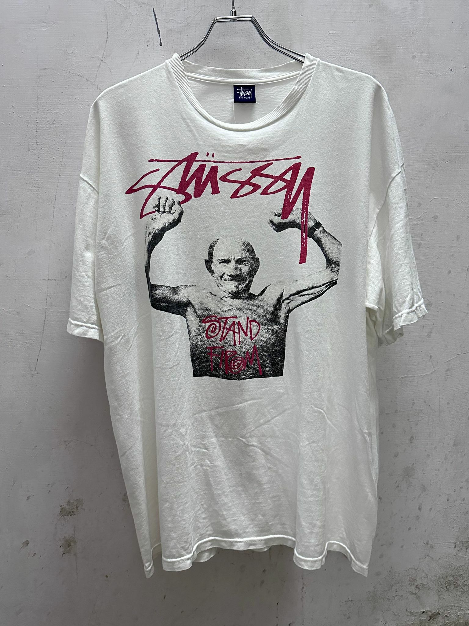 00's Stussy “Stand Firm” Photo Print Tee Made in USA Size XXL