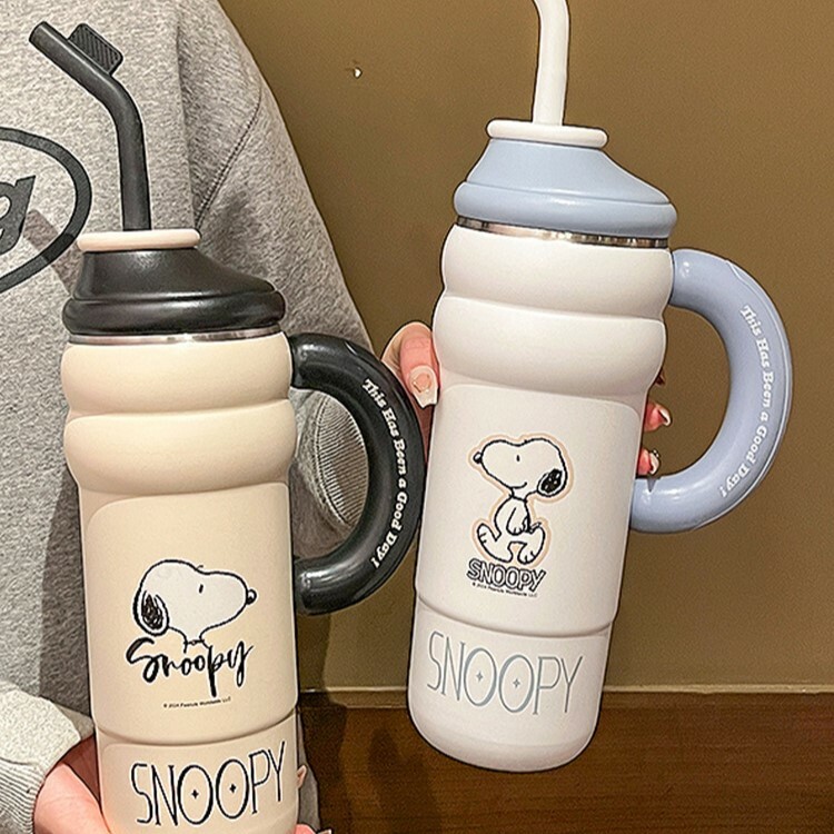 《4785》Snoopy胖胖款把手冰壩杯1300ml