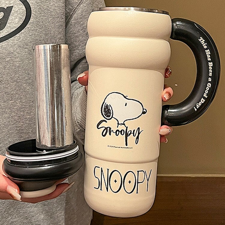 《4785》Snoopy胖胖款把手冰壩杯1300ml