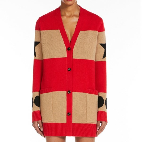 1DJ0914-003 MAX MARA Wool And Cashmere Cardigan Red #1346034106012 - VALIDO (C-NB-E)