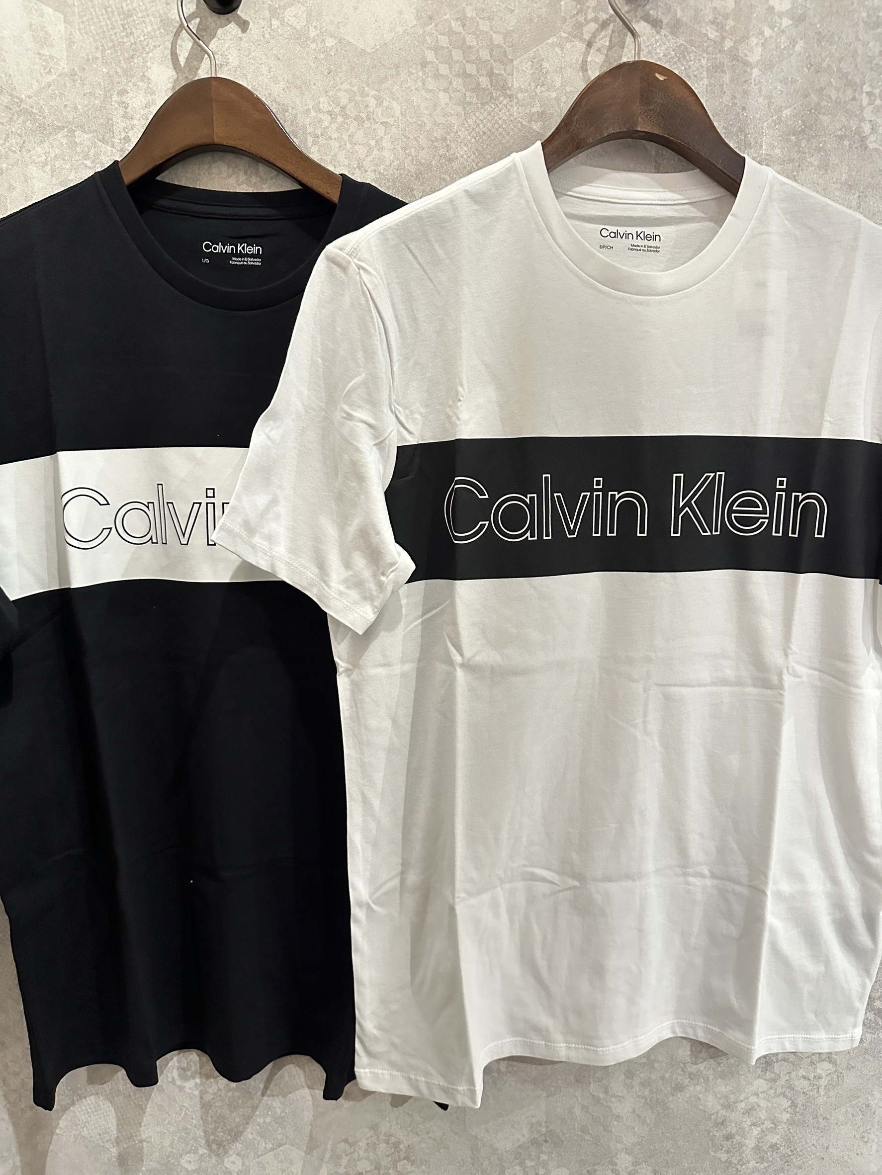 Calvin Klein CK 拼接鏤空字母 短袖上衣 短袖 短T