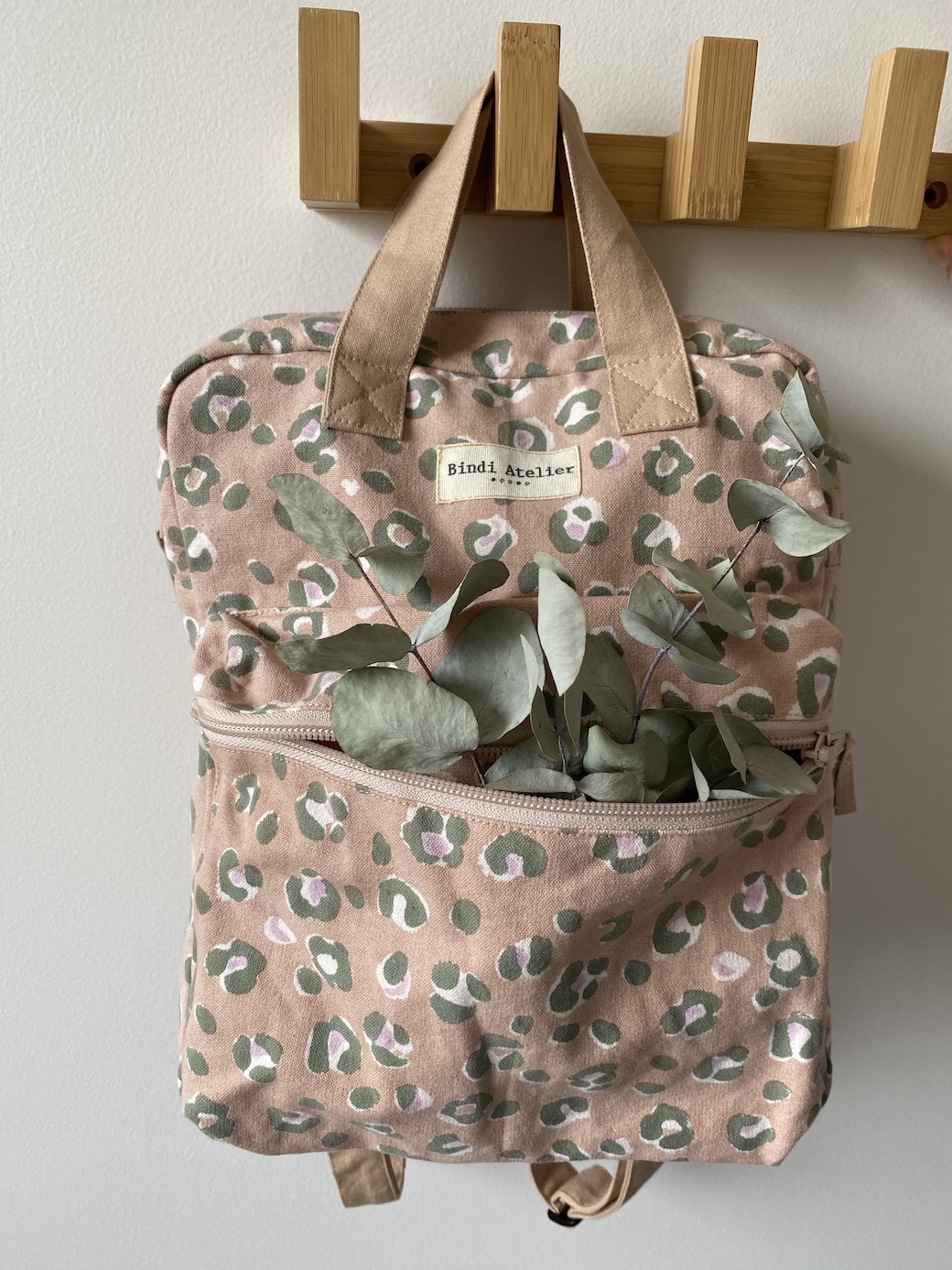 豹紋豆沙粉 | 幼童後背包