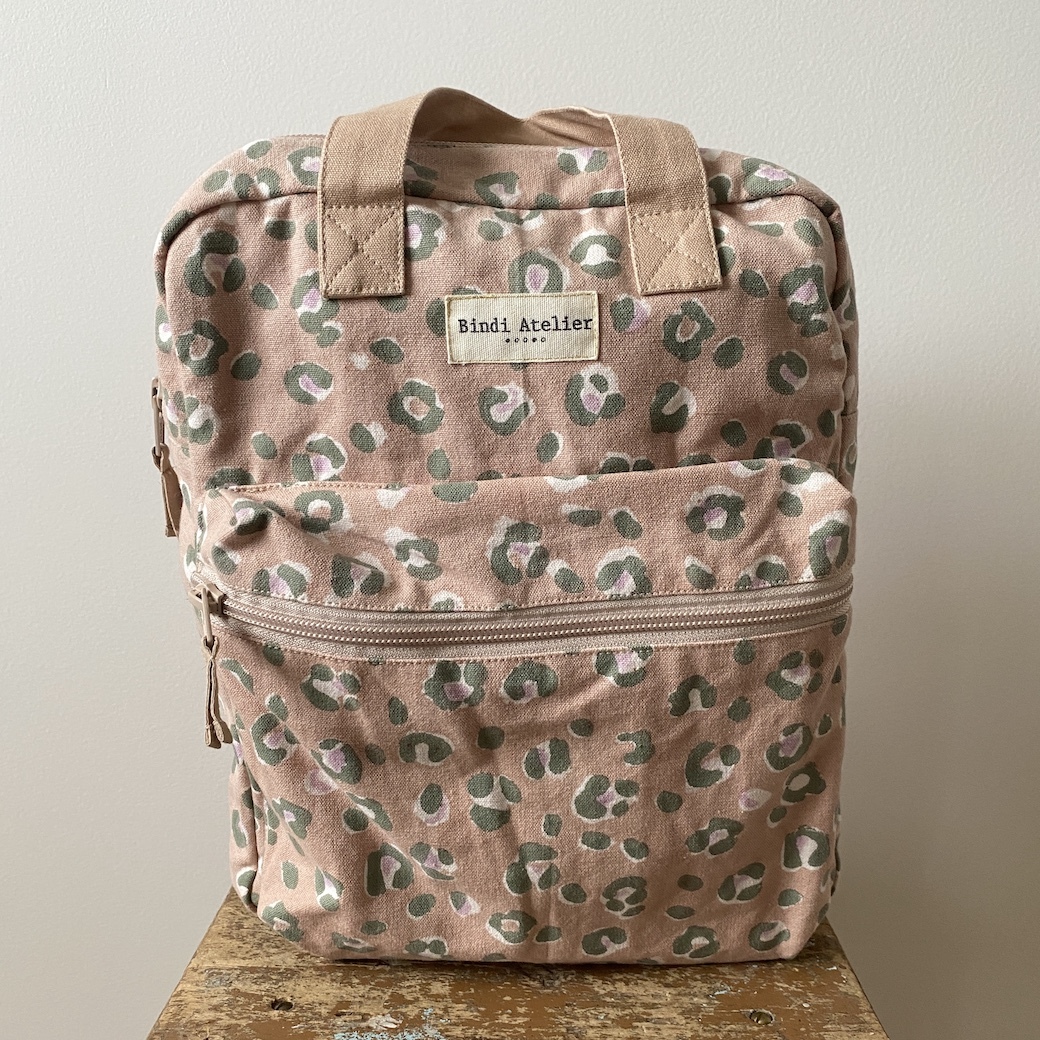 豹紋豆沙粉 | 幼童後背包