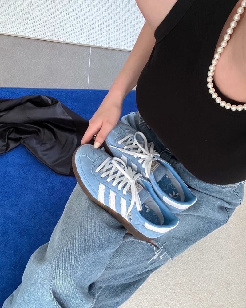 ADIDAS ORIGINALS 寶藍 麂皮 復古 德訓鞋 BD7632