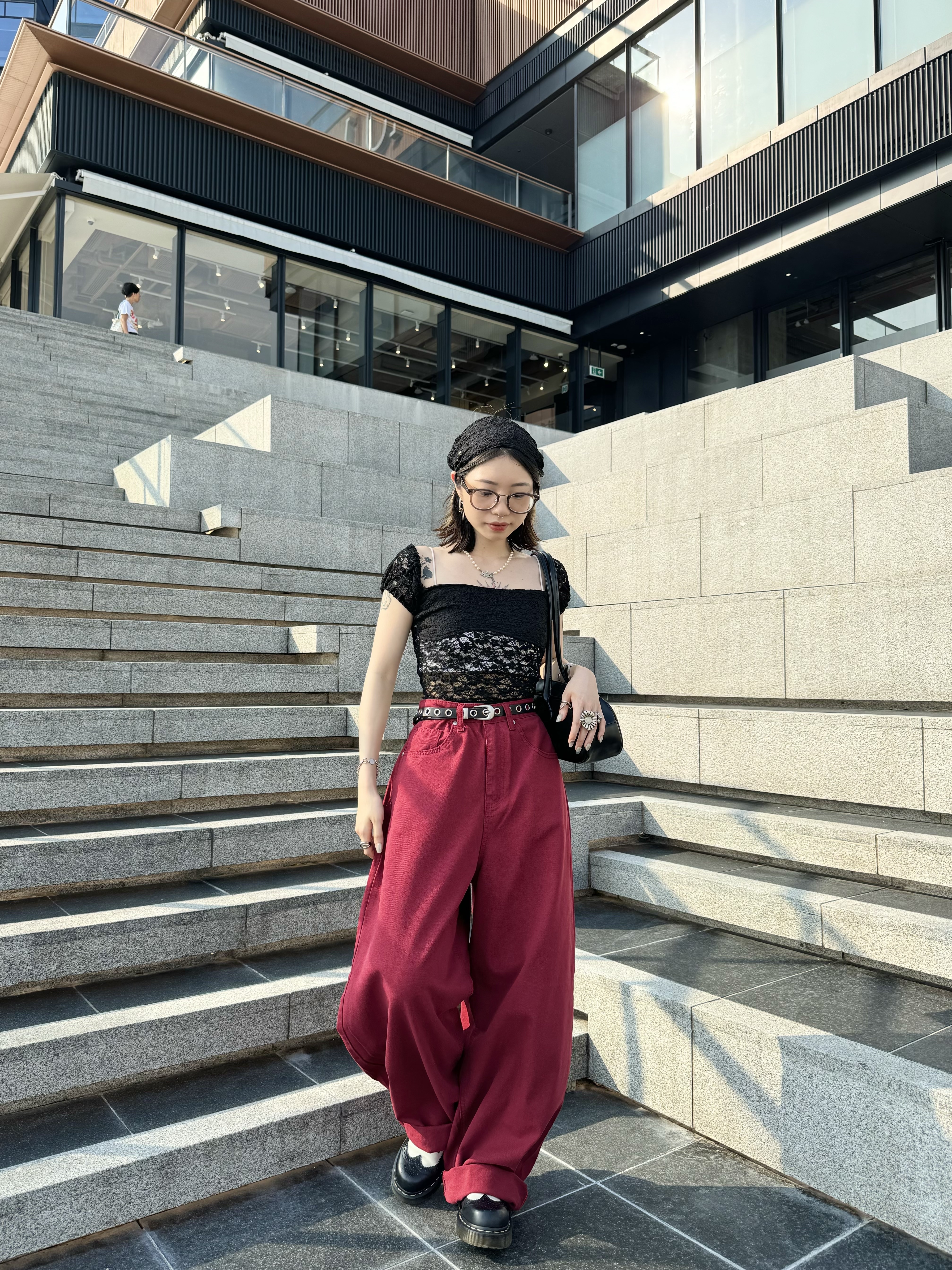 [𝟓色入] 正色牛仔波波形褲( 𝐑𝐄𝐃/𝐖𝐇𝐈𝐓𝐄 )