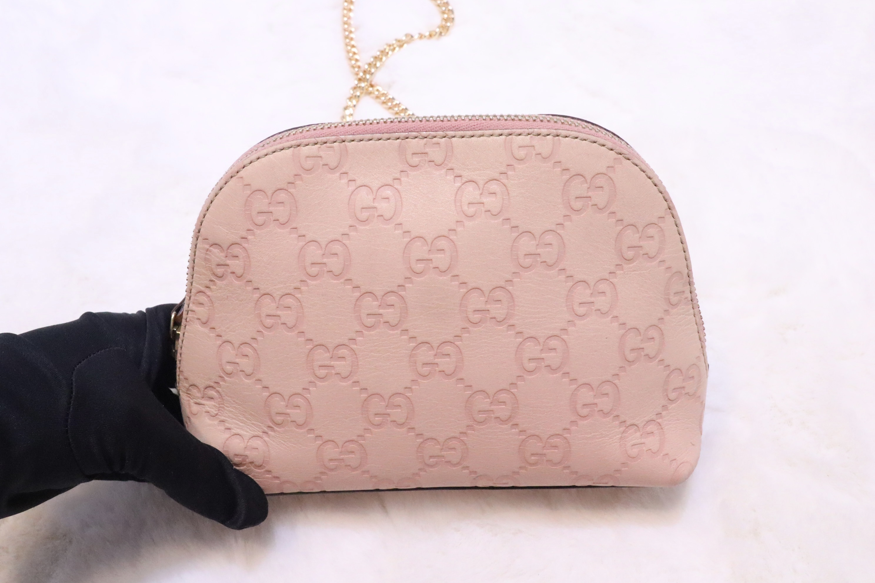 粉紅Gucci 暗花pouch🩷