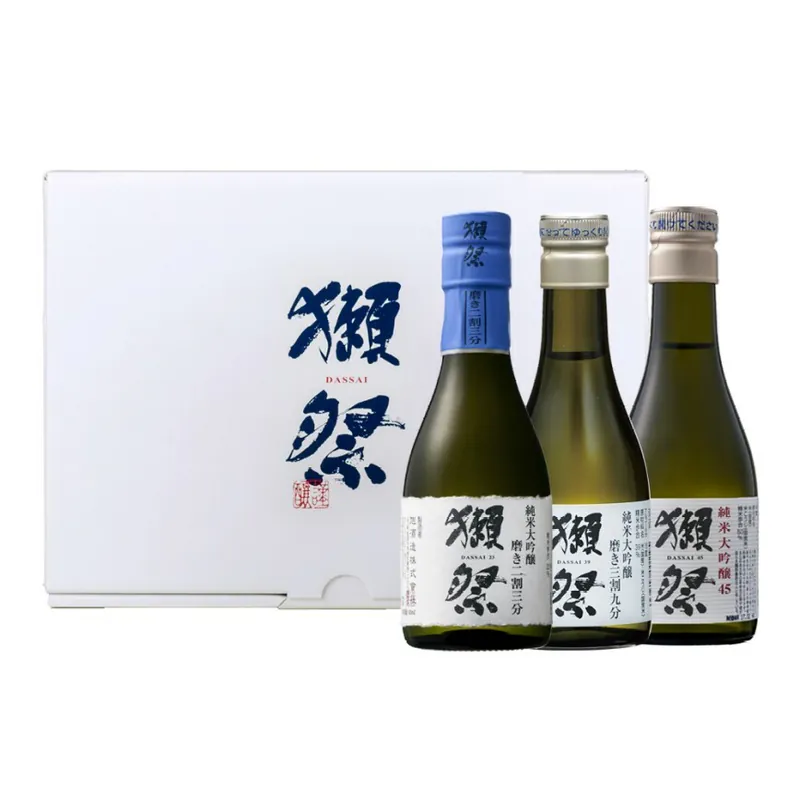 【旭酒造】【獺祭 45 39 23】【三枝迷你組合 禮盒裝】【純米大吟釀清酒】【山口縣】