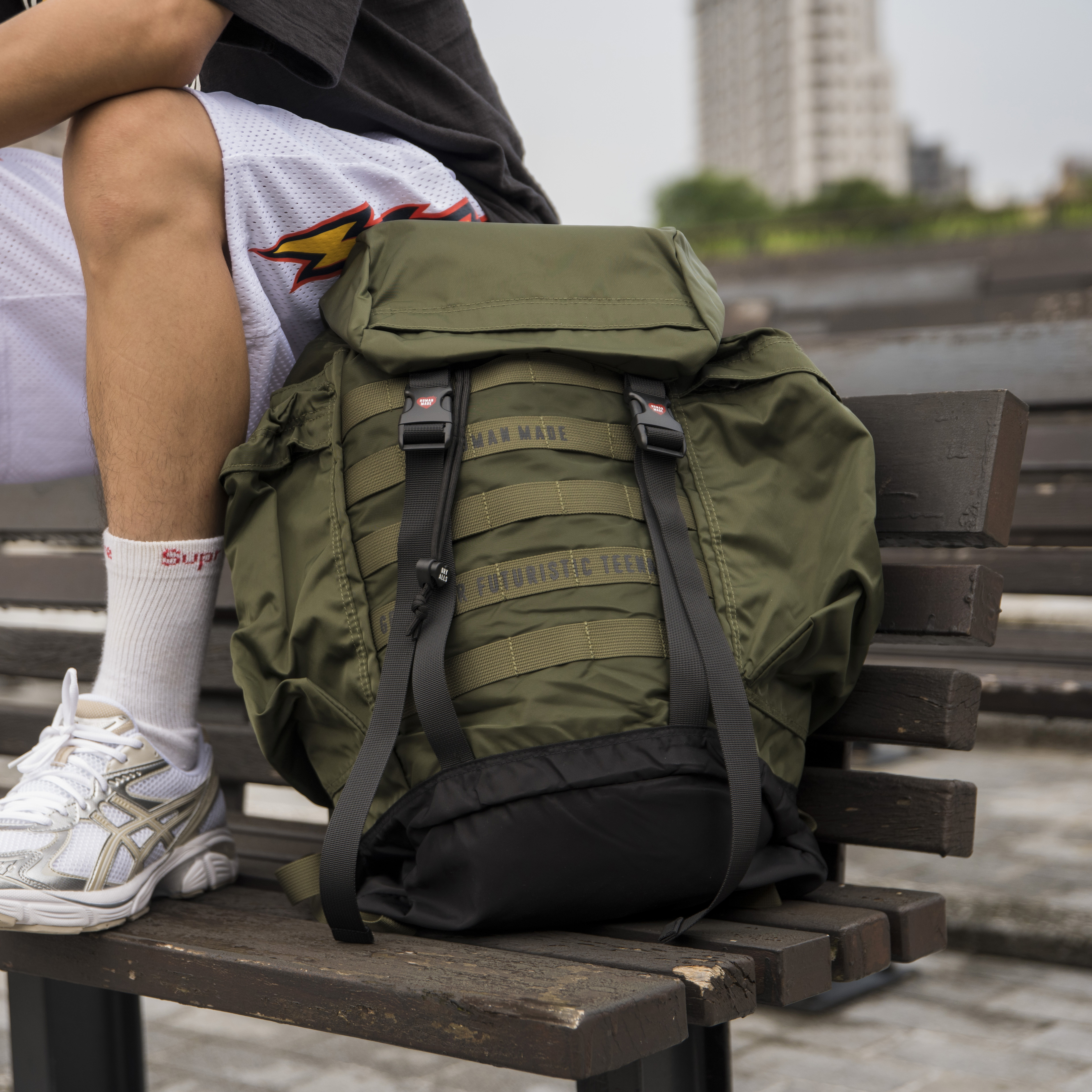 HUMAN MADE MILITARY BACKPACK 軍風後背包 墨綠色-HM23GD003