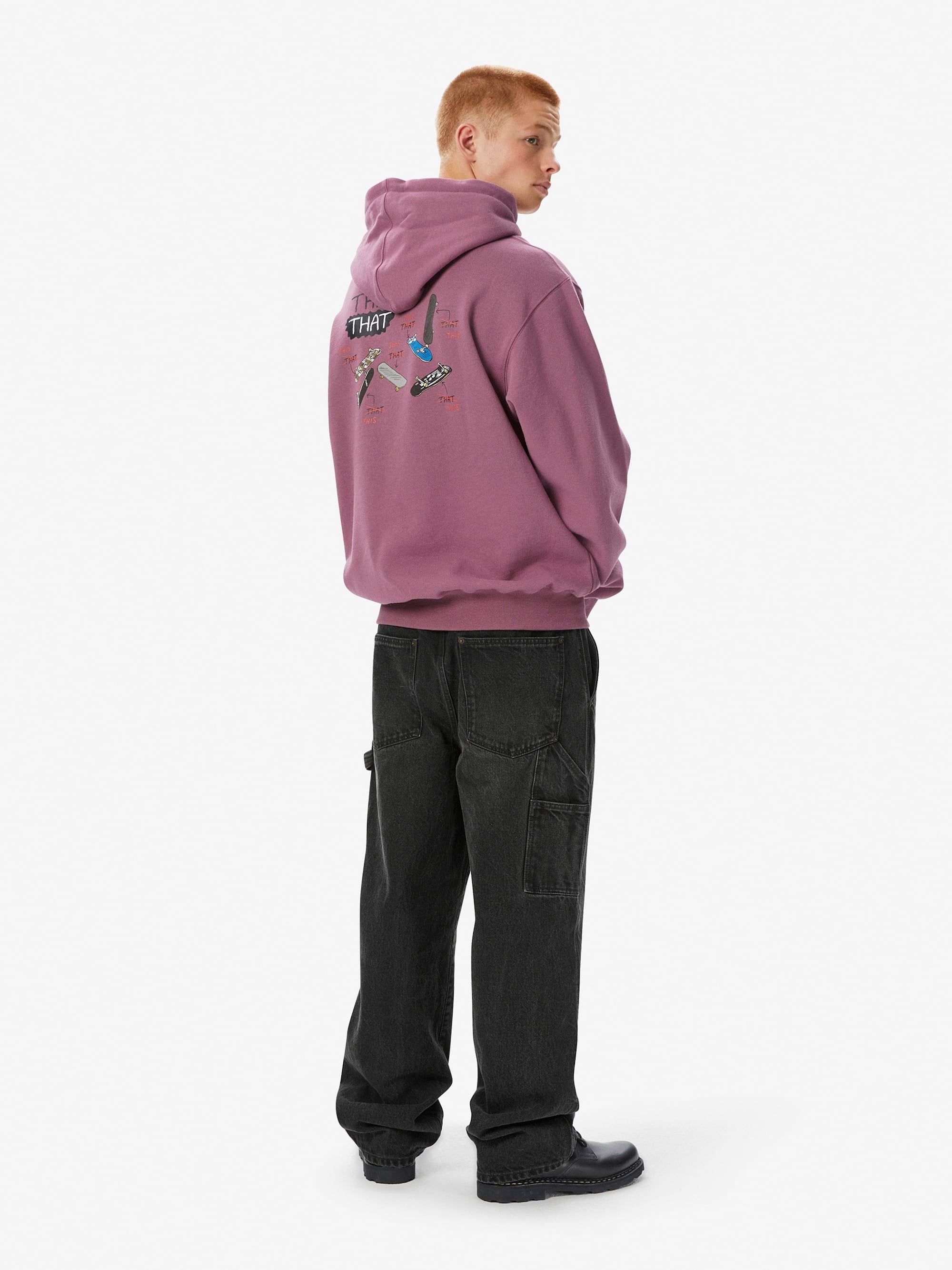 thisisneverthat｜THISTHAT Skate Hoodie Fuchsia