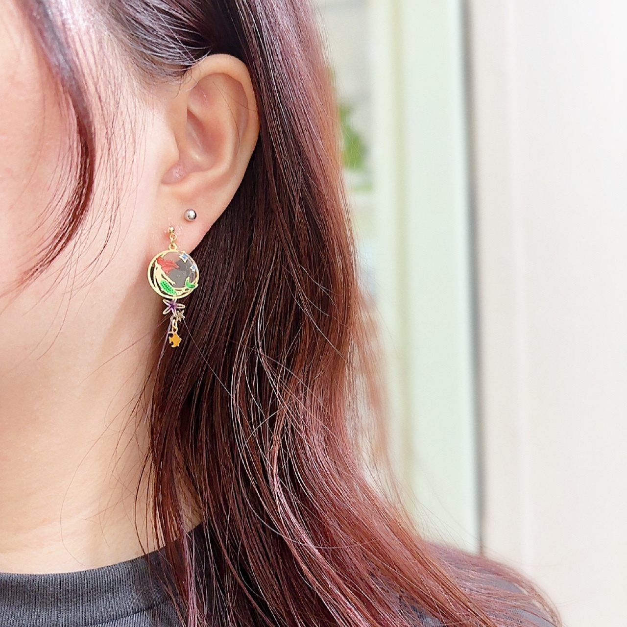 美人魚耳環/胸針/頸鏈