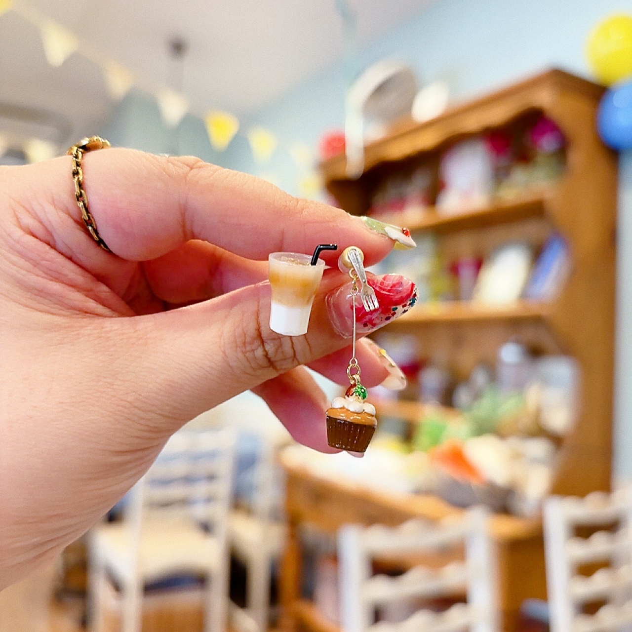 Ayatorie 冰拿鐵咖啡耳環