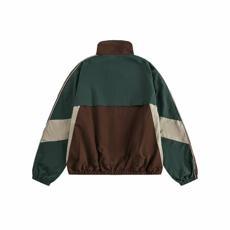 日系復古寬版尼龍外套