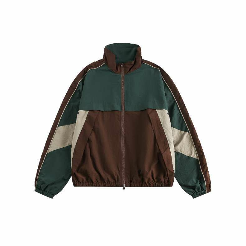 日系復古寬版尼龍外套