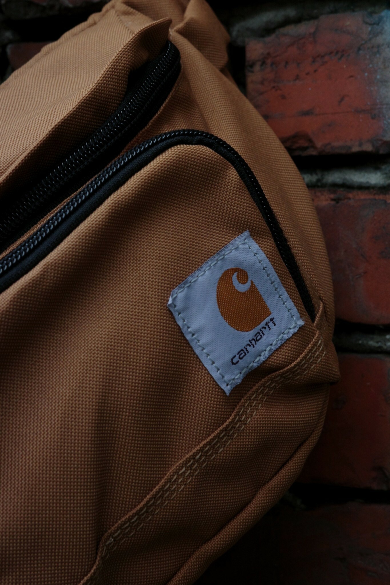 CARHARTT 大口袋布標 腰包 兩色