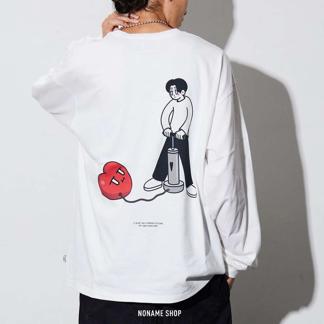 KURT WU X FREAK'S STORE 聯名 秋冬 長袖 充氣愛心 三色 (男款)
