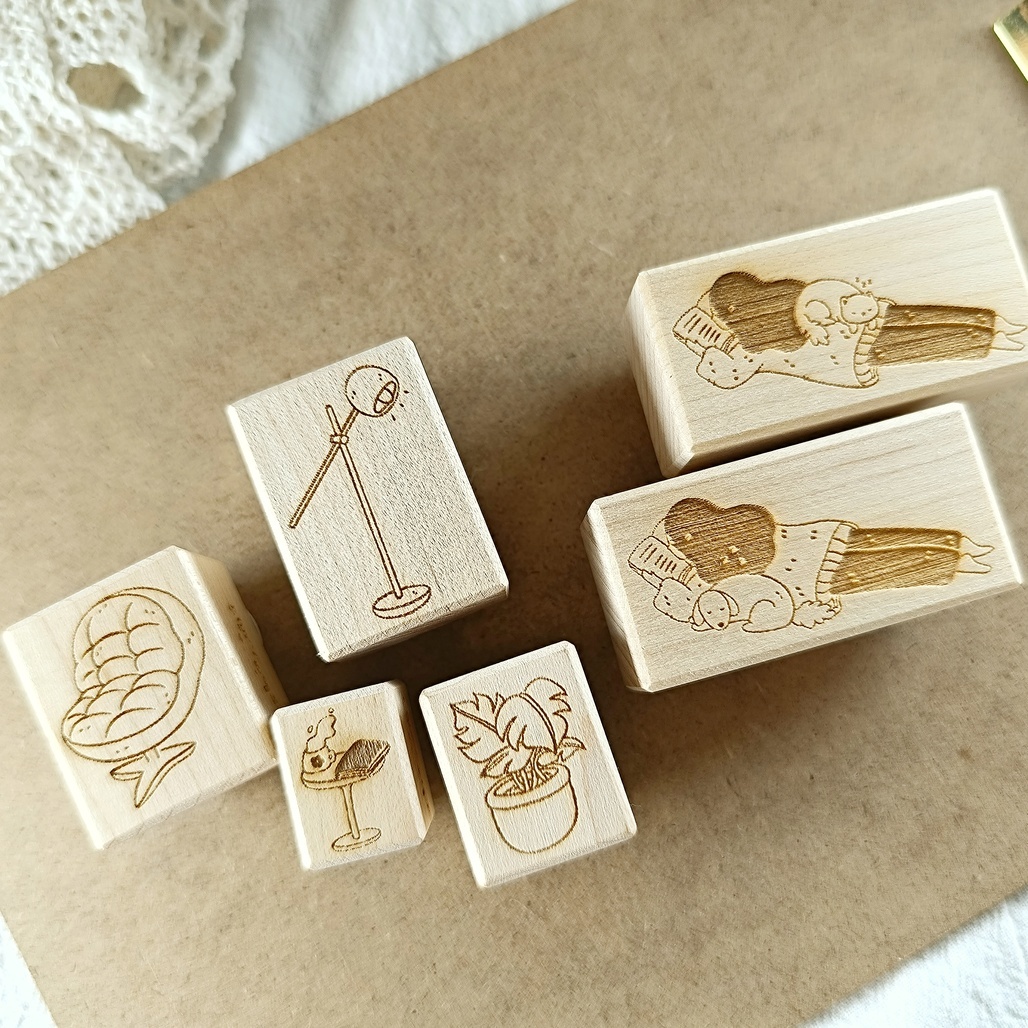 sho 小确幸．Homebody系列 橡皮印章2024秋季新款