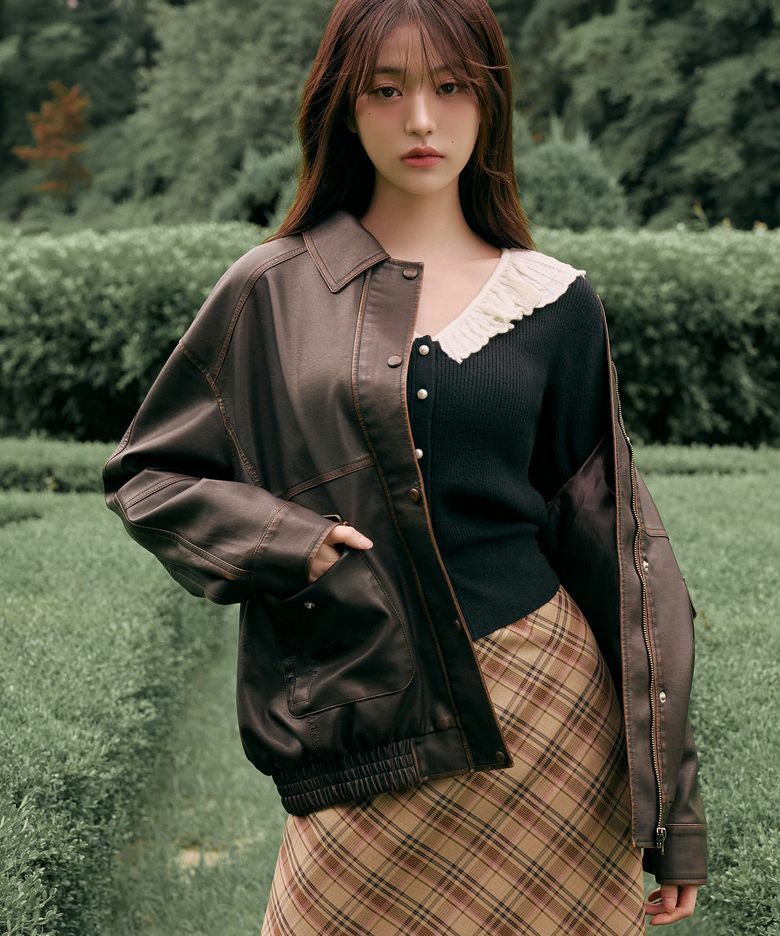 ROLAROLA VINTAGE LEATHER BLOUSON JACKET