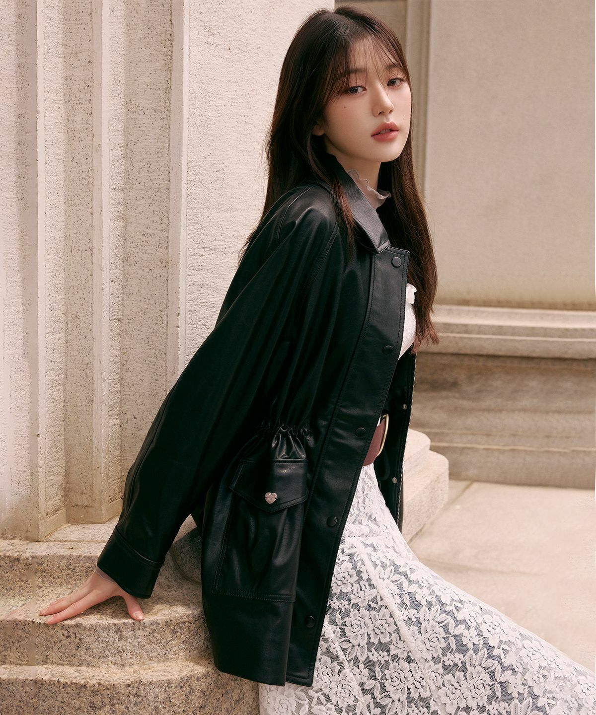 ROLAROLA LEATHER POCKET JACKET