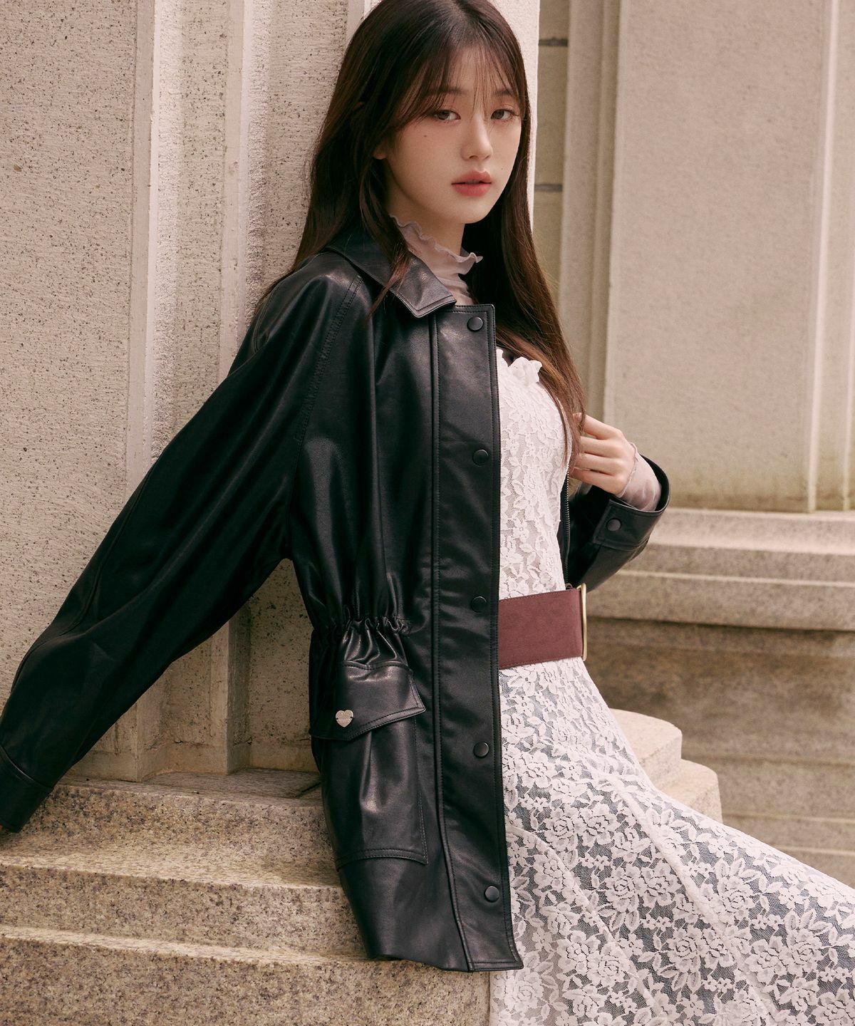 ROLAROLA LEATHER POCKET JACKET