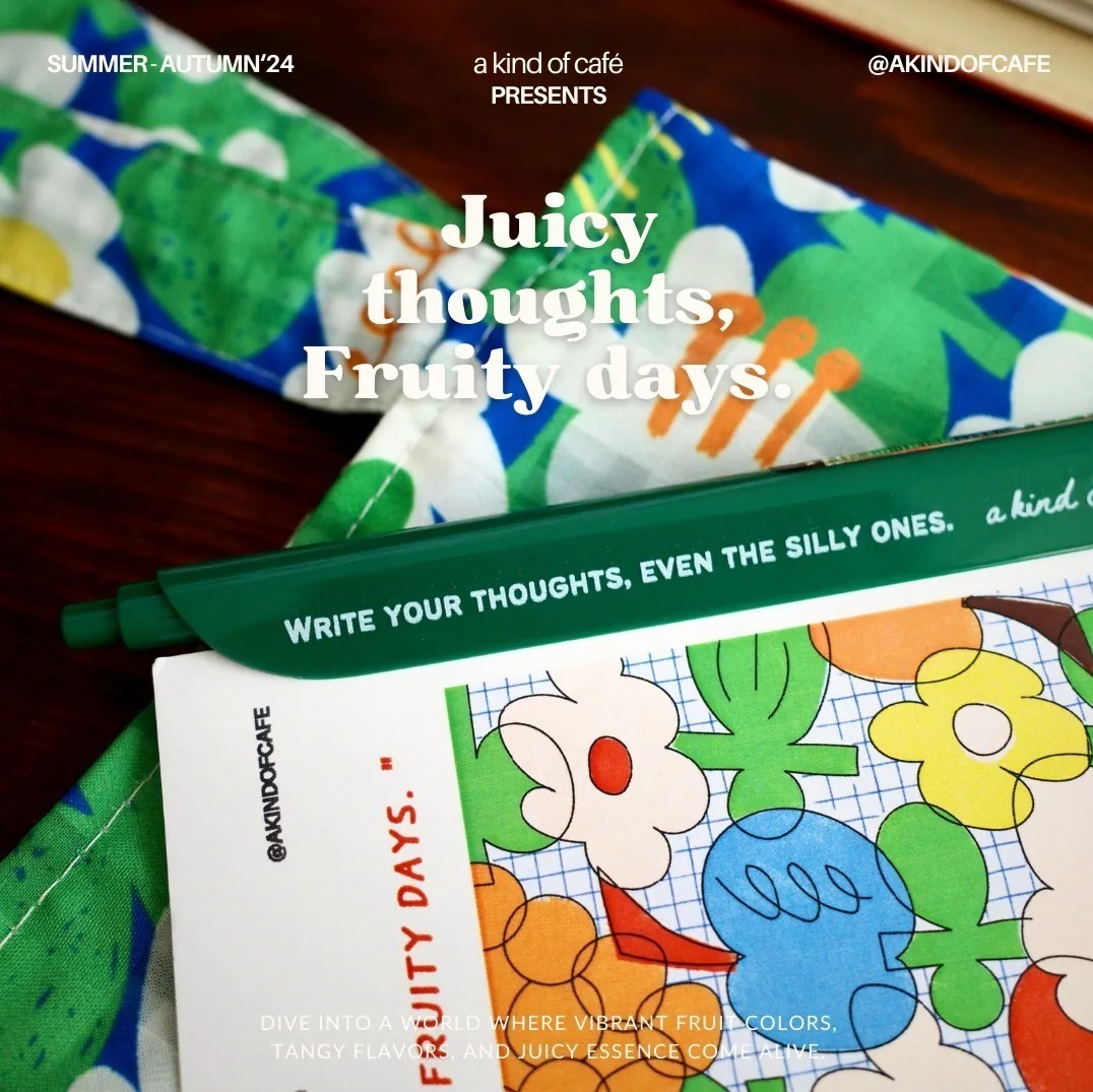 A Kind of cafe什物．什物話夾子筆組合 紅/藍綠/白