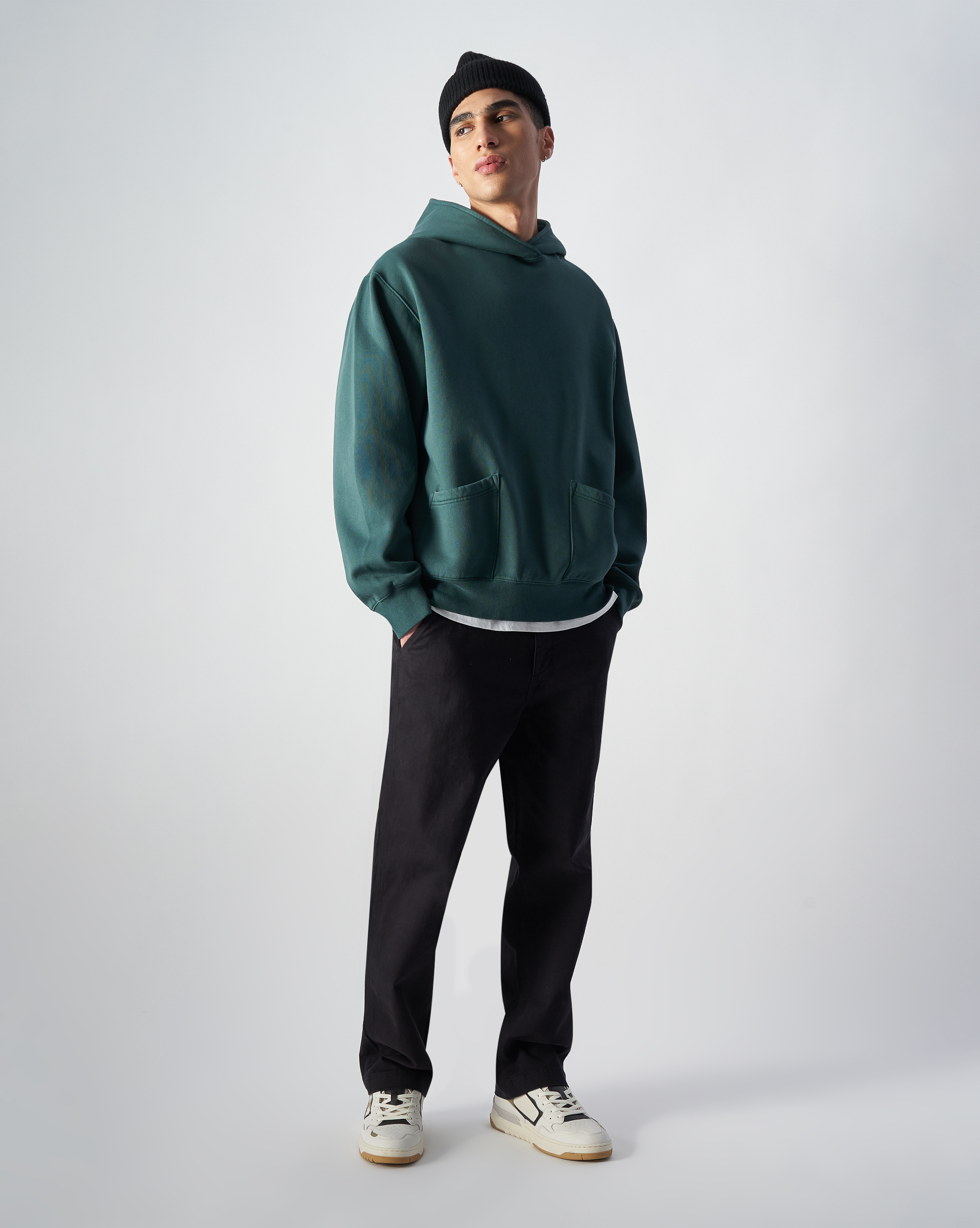 男款 -ROCHESTER重水洗斜紋工作直筒長褲-黑色（220509-KK001）