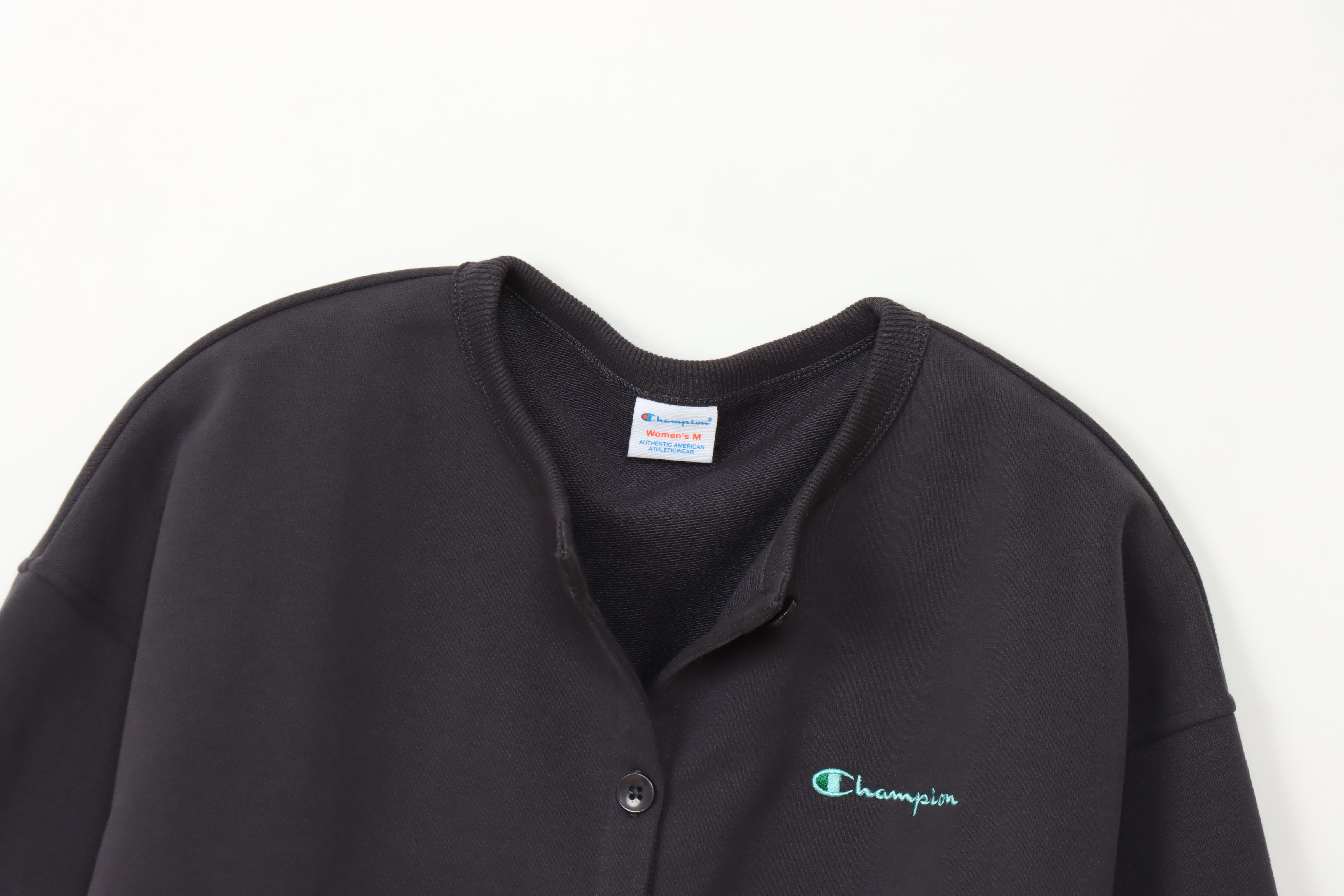 女款-CASUAL 刺繡開襟外套-黑色（CW-A011-055）