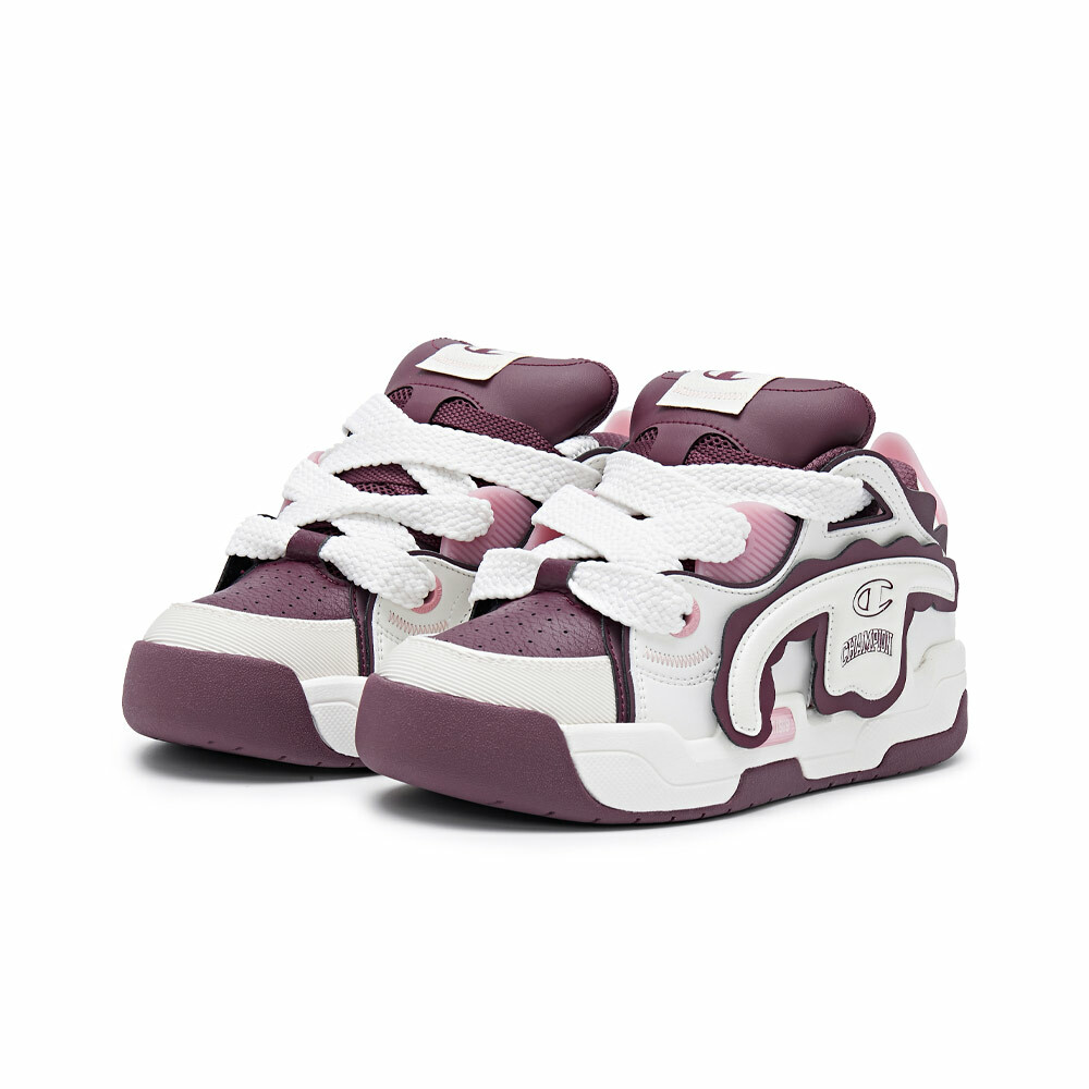 女款-TronSkate V1撕撕樂麵包滑板鞋-深紅色/淺米色（U4CFCTW02L6）