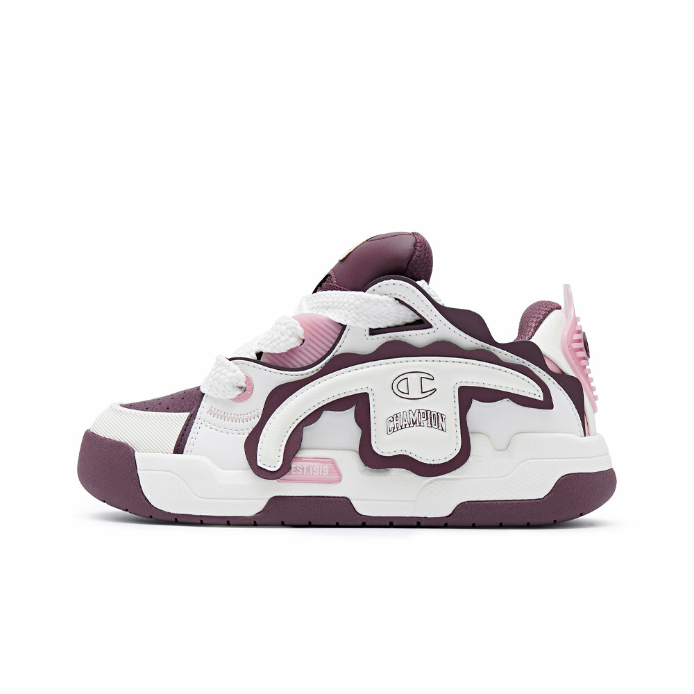 女款-TronSkate V1撕撕樂麵包滑板鞋-深紅色/淺米色（U4CFCTW02L6）