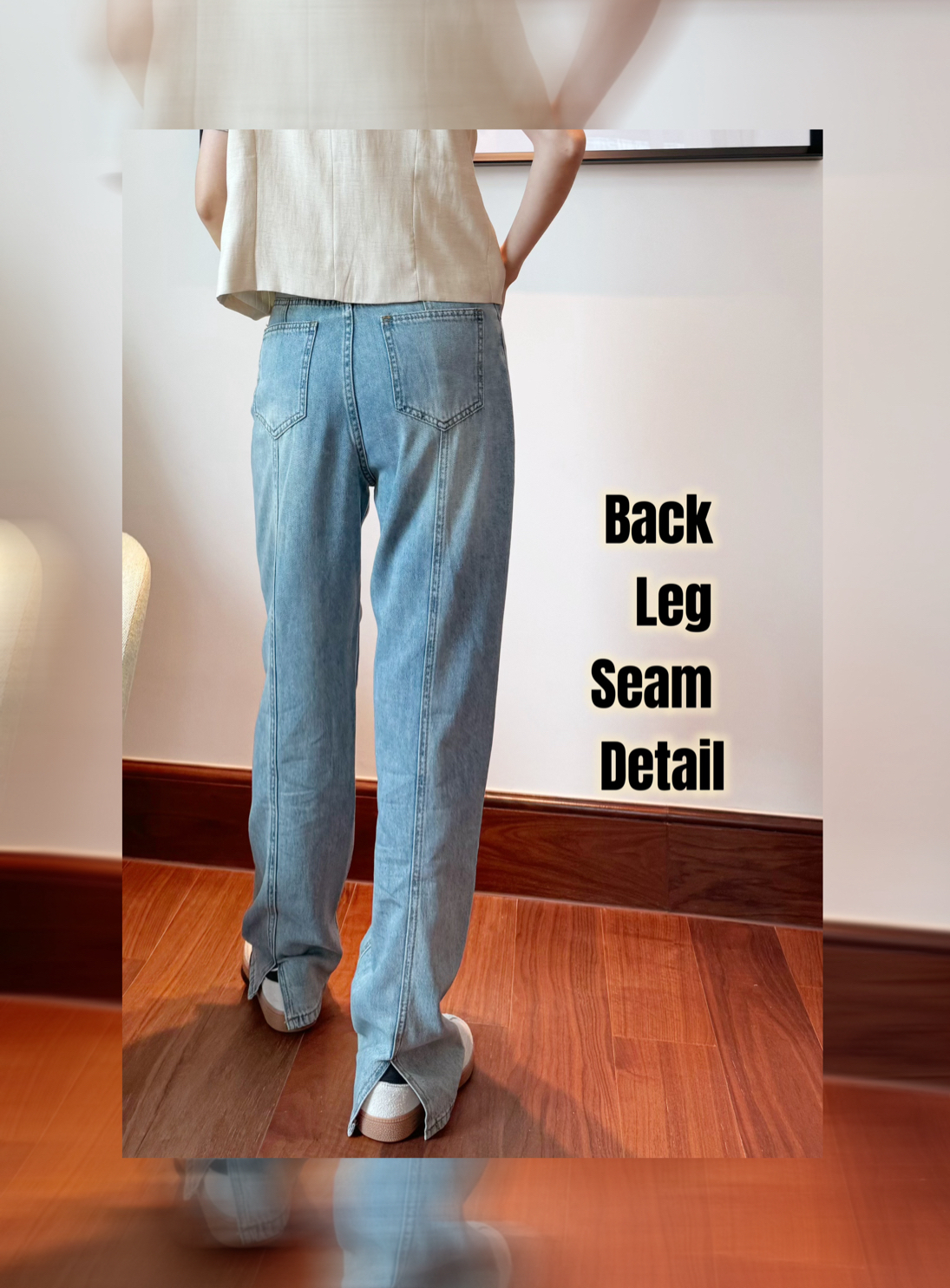 Back Leg Seam Slit Hem Jeans_JE249L15
