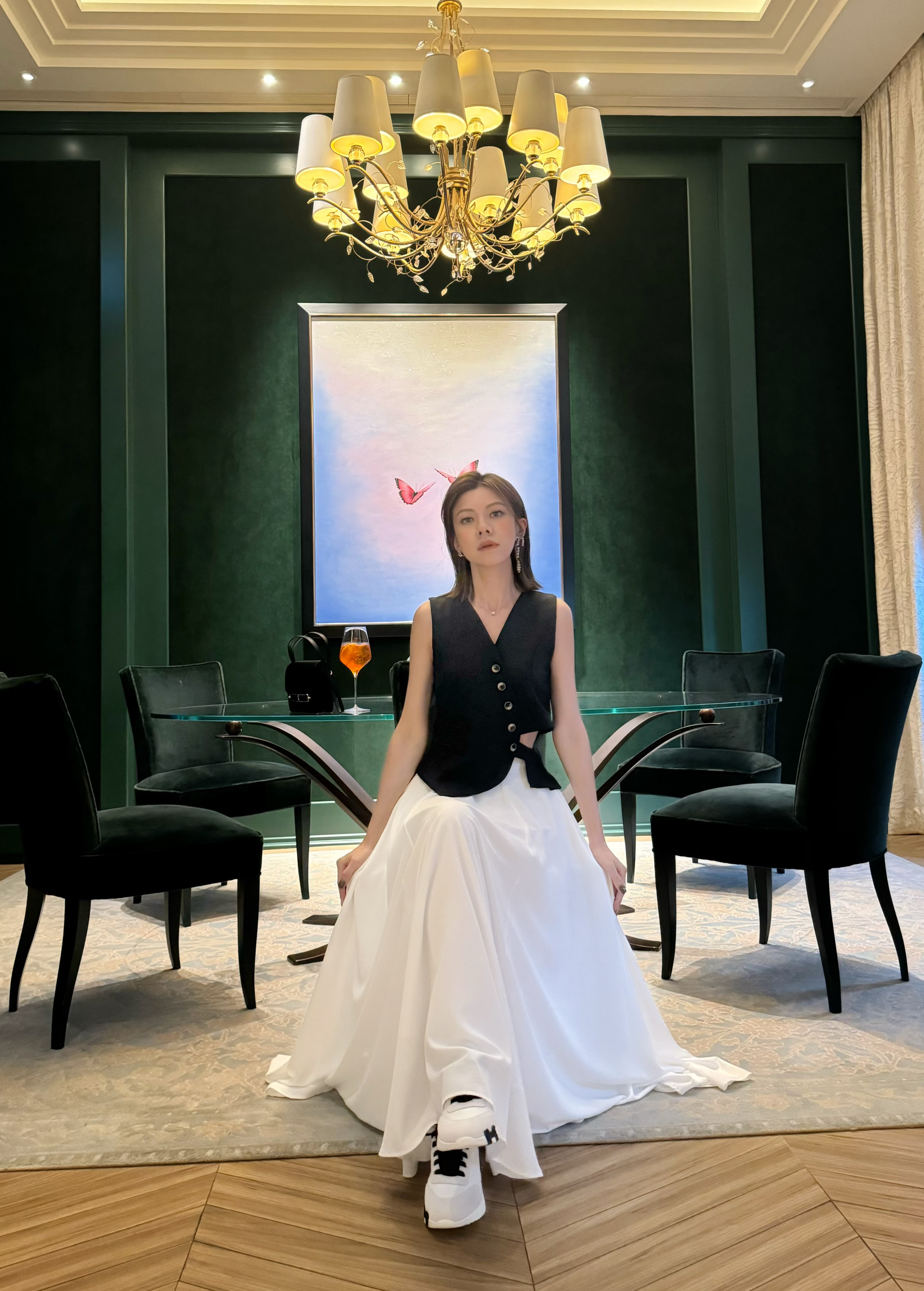 Flared A-Line Maxi Skirt_SK249L01