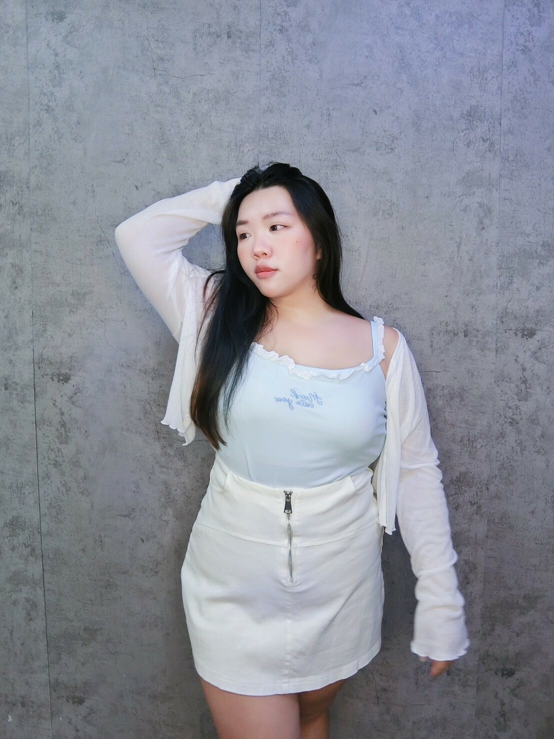 透膚輕盈木耳邊冷氣衫*超優版*