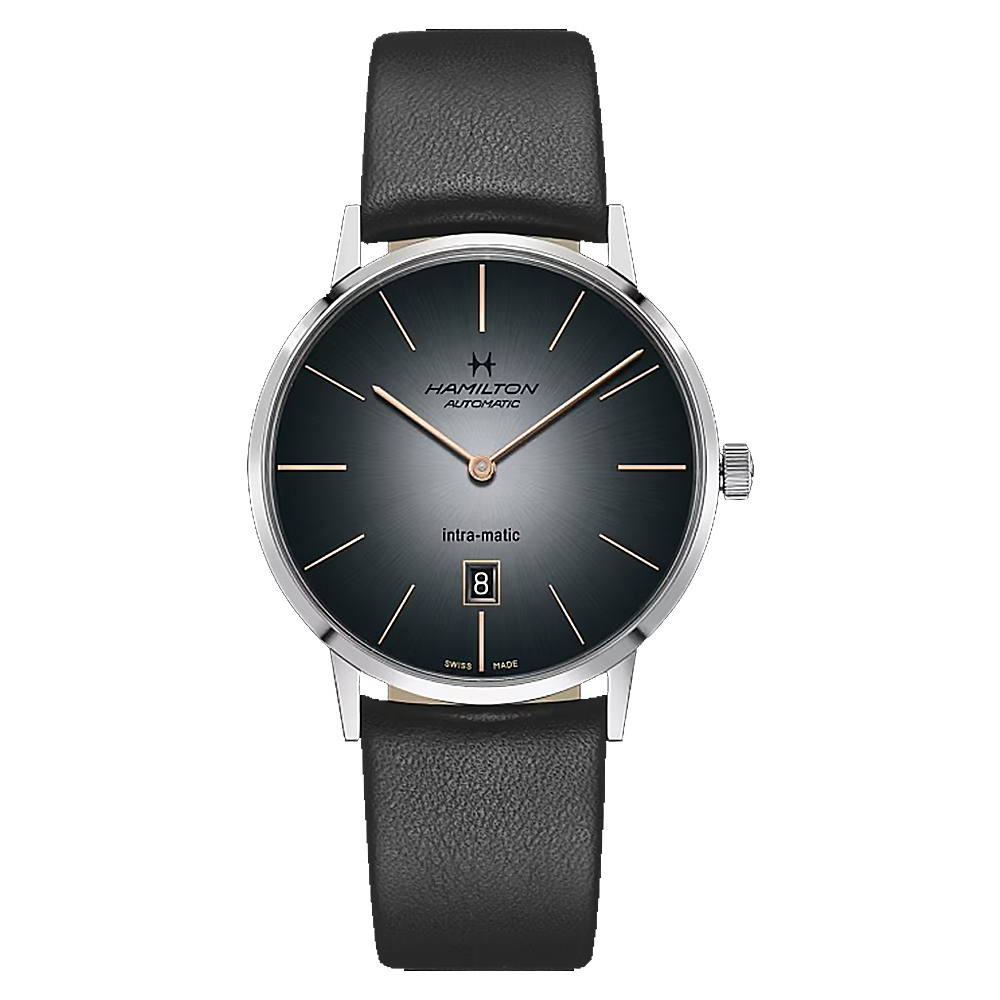 【Hamilton 漢米爾頓】INTRA-MATIC AUTO美國經典系列 H38755781 鏤空背蓋 日期顯示 機械腕錶
